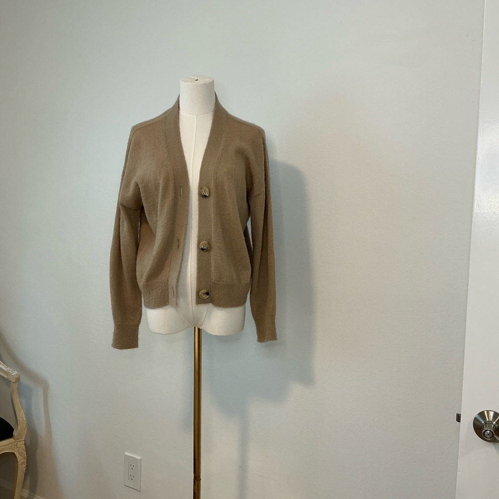 Tan Button-Up Cardigan - Picture 2 of 2